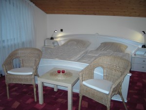 Schlafzimmer in der Ferienwohnung Geilinger